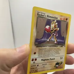 Rockets Hitmonchan Gym Heroes Trading Card 11/132 - Image 2