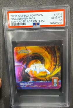 POKEMON CARD NINJASK AF16 ARTBOX ADVANCED ACTION FLIPZ GRADED PSA 10 GEM MINT - Image 1