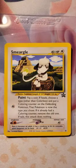 Smeargle Rare Black Star Promo Pokemon Card # 32 NM M WOW FAST LOOK - Image 1