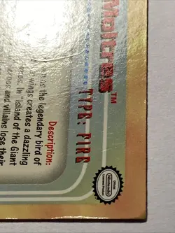 MOLTRES Pokemon Card TCG Topps Tv Animation Edition #146 2000 - Image 3