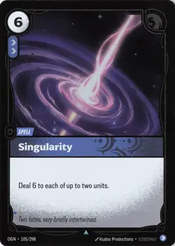 Riftbound Singularity card 105/298 Uncommon League of Legends Foil - Image 1