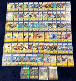 1999 Vintage Digimon Card BIG LOT of 80 Cards Bandai - Holos Piedmon MetalEtemon - Image 1