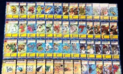 1999 Vintage Digimon Card BIG LOT of 80 Cards Bandai - Holos Piedmon MetalEtemon - Image 2