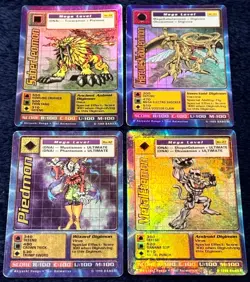 1999 Vintage Digimon Card BIG LOT of 80 Cards Bandai - Holos Piedmon MetalEtemon - Image 4
