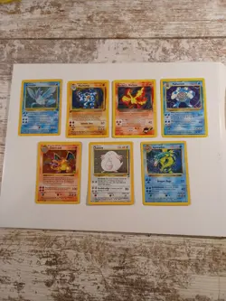 Charizard,machamp,7 Foil Rare Pokemon Cards there is 22 cards total ,set 1 - Image 1