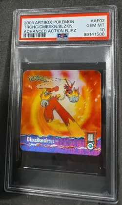 POKEMON CARD BLAZIKEN AF02 ARTBOX ADVANCED ACTION FLIPZ GRADED PSA 10 GEM MINT - Image 1