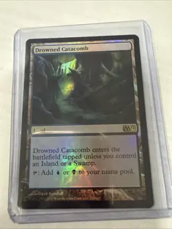 Drowned Catacomb FOIL Magic 2012 / M12 PLD Land Rare MAGIC MTG CARD NM/NP - Image 1