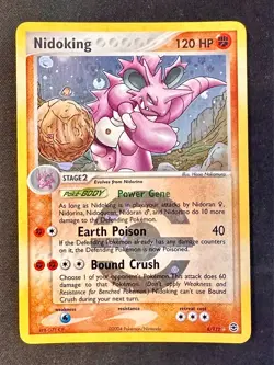 Nidoking 8/112 2004 EX FireRed & LeafGreen Pokemon Card Reverse Holo Rare - Lp - Image 1