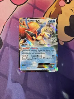 Keldeo EX - 49/149 - Pokemon Boundaries Crossed Black & White Ultra Rare Card NM - Image 1