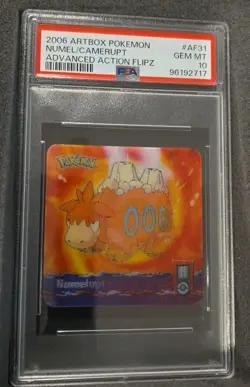 POKEMON CARD CAMERUPT AF31 ARTBOX ADVANCED ACTION FLIPZ GRADED PSA 10 GEM MINT - Image 3