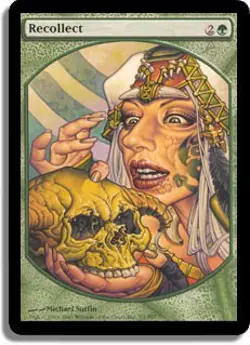 Recollect (Player Rewards Textless) Promo NM Sorcery Special MAGIC CARD ABUGames - Image 1