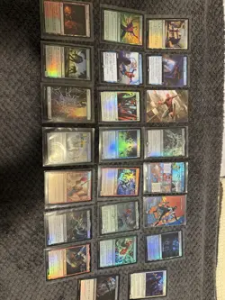 Magic the Gathering Spider-Man Art Rares And Other Cards - Image 1