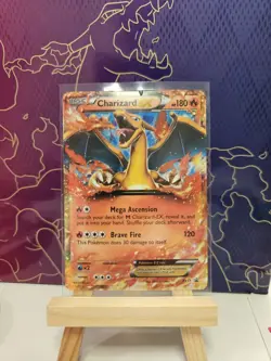 Charizard EX XY17 Holo Pokemon Promo Card Heavely Damage - Image 1