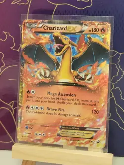 Charizard EX XY17 Holo Pokemon Promo Card Heavely Damage - Image 3