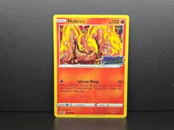 Moltres SWSH185 SWSH: Sword & Shield Promo Cards Holo Stamped - Image 3