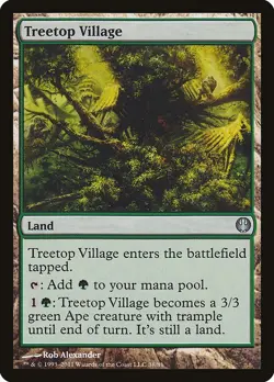 Treetop Village 1x MtG Duel Decks: Knights vs. Dragons SP/NM - Image 1