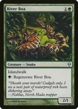 River Boa | MtG Magic Zendikar | English | Near Mint-Mint (NM-M) - Image 1