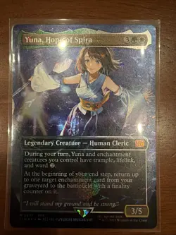 Yuna, Hope of Spira (Borderless) (Chocobo Track Foil) - FINAL FANTASY (FIN) MTG - Image 1