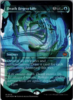 Death Begets Life (Showcase) (Halo Foil) Tarkir: Dragonstorm NM Foil - Image 1