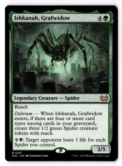 Ishkanah, Grafwidow 187 Commander: Duskmourn: House of Horror NM - Image 1