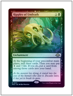 1x Ripples of Undeath, Foil, Modern Horizons 3, Magic MTG NM - Image 1
