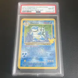 2021 BLASTOISE CELEBRATIONS 25TH CLASSIC COLLECTION BASE POKEMON PSA 8 NM-MT #2 - Image 1