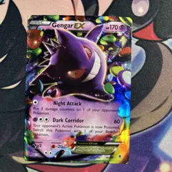 Gengar EX - 34/119 - Pokemon Phantom Forces XY Ultra Rare Card - MP - Image 1