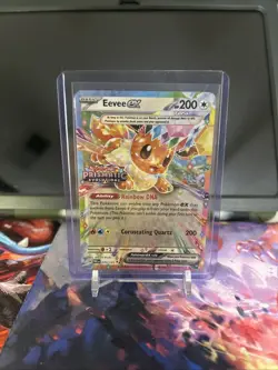 Pokemon Eevee EX 075/131 --SV Prismatic Evolutions Holo Ultra Rare Card Stampted - Image 1