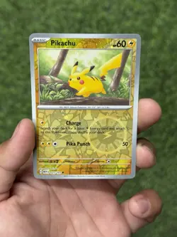 Pokemon Pikachu 025/165 Cosmos Holo Costco Exclusive EN 151 - Image 1