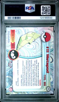 2000 TOPPS CHROME POKEMON T.V. #11 METAPOD PSA 9 - Image 2