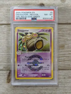 PSA 8 Graded 2004 Pokemon EX Exeggutor - Rev. Foil Fire Red & Leaf Green #5 - Image 1