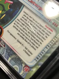 Pokemon Topps Chrome Caterpie Spectra Chrome Cgc 9.5 (10) Pop 2! L@@k! Read - Image 5