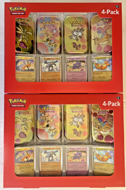 2x NEW Pokemon TCG: Scarlet & Violet 151 Mini Tin 4 Pack Sam's Club Exclusive - Image 1