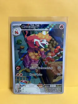 Pokemon TCG Crocalor Scarlet & Violet Paldea Evolved Holo Card 202/193 - Image 1