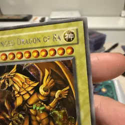 Yu-Gi-Oh! Secret Rare The Winged Dragon Of Ra DOD-001 Mint Near Mint God Card - Image 2