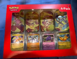 Pokemon Scarlet & Violet - 151 (4-Pack) Mini Tins w/ 4 Promo cards Sam's Sealed - Image 1