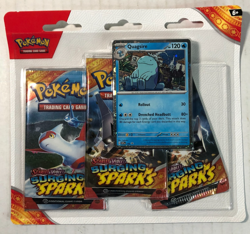 Pokemon Cards Scarlet Violet Surging Sparks 3 Pack Booster Blister Quagsire New - Image 1