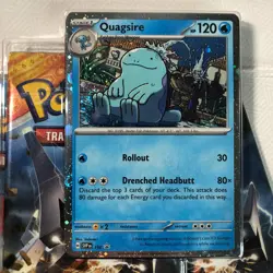 Pokemon Cards Scarlet Violet Surging Sparks 3 Pack Booster Blister Quagsire New - Image 2
