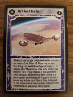 Star Wars CCG SWCCG We'll Need A New One The Hyperdrive Generator Coruscant Card - Image 2
