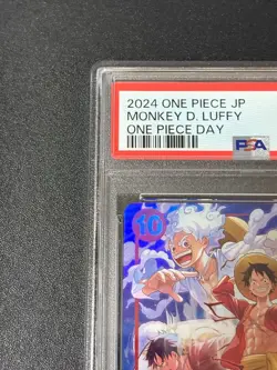 One Piece Card PSA9 Monkey D. Luffy ST10-006 SR One Piece Day 2024 Japanese - Image 3