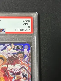 One Piece Card PSA9 Monkey D. Luffy ST10-006 SR One Piece Day 2024 Japanese - Image 4