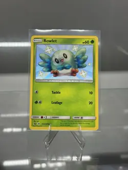 Pokemon TCG Rowlet SV2/SV94 Hidden Fates Shiny Vault Holo Rare Card - Image 1
