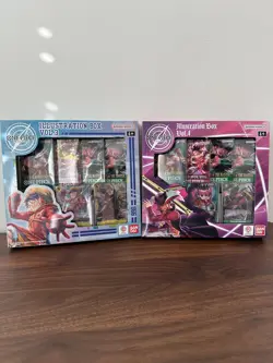 Bandai One Piece Trading Card Game: Illustration Box Volume 3 + 4 BUNDLE SEALED! - Image 2
