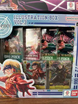 Bandai One Piece Trading Card Game: Illustration Box Volume 3 + 4 BUNDLE SEALED! - Image 4