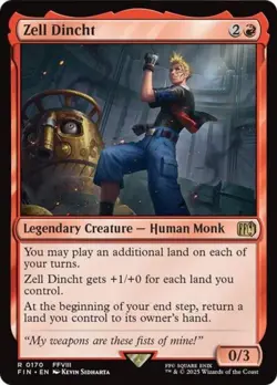 ~ Zell Dincht ~ NM ~ UB: FINAL FANTASY ~ MTG ~ - Image 1