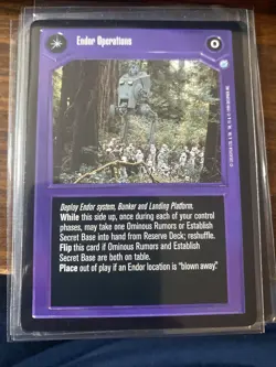 Star Wars CCG Endor ENDOR OPERATIONS/IMPERIAL OUTPOST Card NM - Image 1