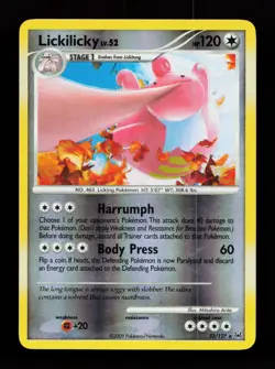 Lickilicky 33/127 Rare Platinum Reverse Holo Pokemon Card - Image 1
