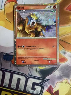 Entei HGSS20 Promo HeartGold SoulSilver Pokemon Card Holo Foil Rare MP - Image 1