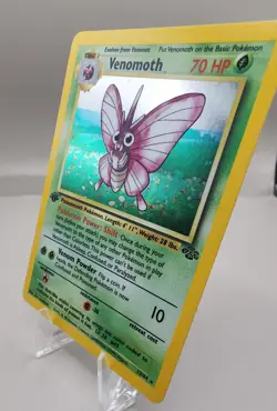 1999 Pokemon Jungle 1st Edition Venomoth Holo Rare 13/64 NM Card - Image 3