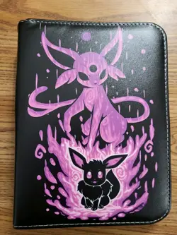 Pokemon TCG Eevee Espeon Zip Up 50 pages Holds 400 Card Binder New! - Image 4